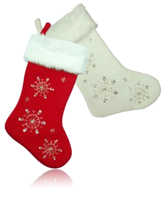 snowflake stocking set